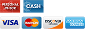 Payments Accepted: - Visa, Mastercard, American Express, Discover - cash - check
